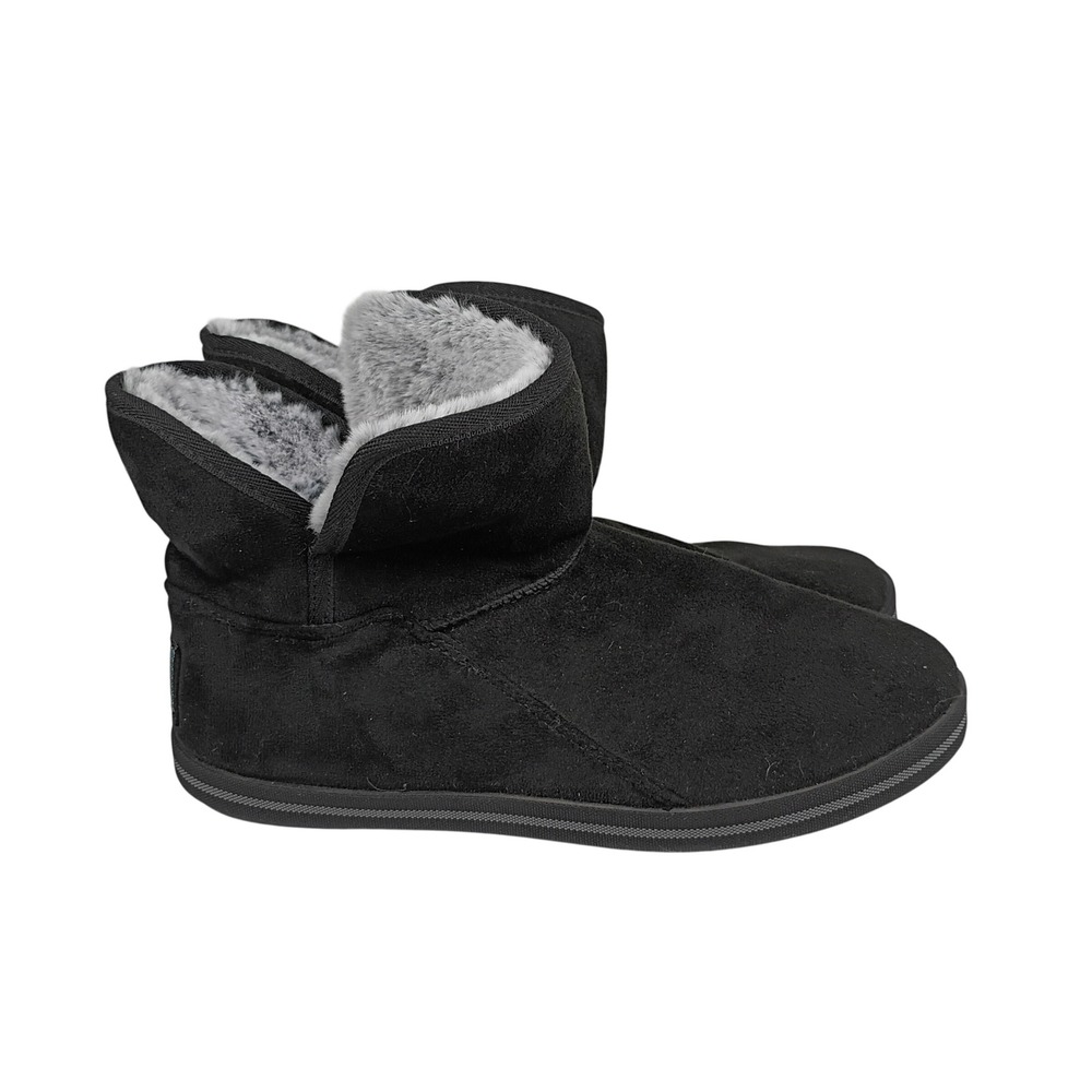 Skechers Keepsakes Black Faux Suede Faux Fur Lined Ankle Boots SN 44926 Womens 6